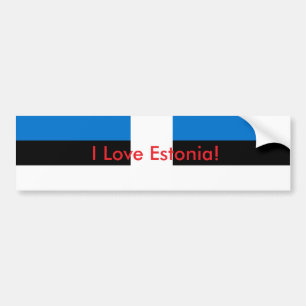Adesivo Para Carro Sticker Flag da Estônia