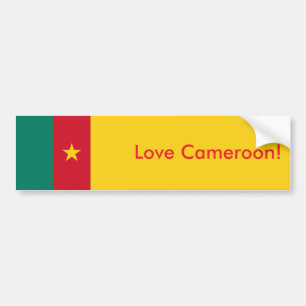 Adesivo Para Carro Sticker Flag dos Camarões