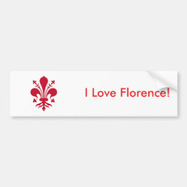 Adesivo Para Carro Sticker Flag of Florence, Itália
