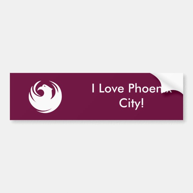 Adesivo Para Carro Sticker Flag of Phoenix City, Arizona (Frente)