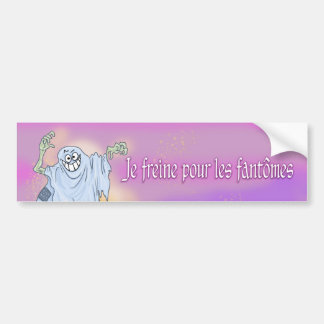 Adesivo Para Carro Sticker pare-choc : Je freine pour les fantasômes