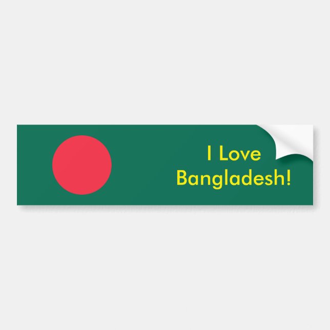 Adesivo Para Carro Sticker with Flag of Bangladesh (Frente)