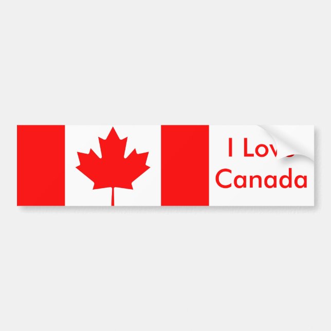 Adesivo Para Carro Sticker with Flag of Canada (Frente)