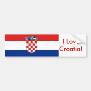 Adesivo Para Carro Sticker with Flag of Croatia