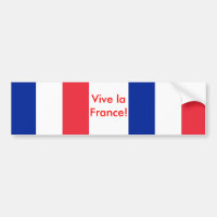 Sticker with Flag of France