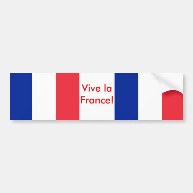 Adesivo Para Carro Sticker with Flag of France (Frente)