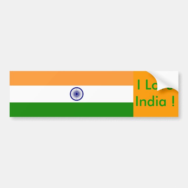 Adesivo Para Carro Sticker with Flag of India (Frente)