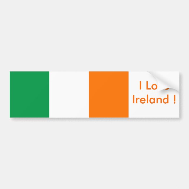 Adesivo Para Carro Sticker with Flag of Ireland (Frente)