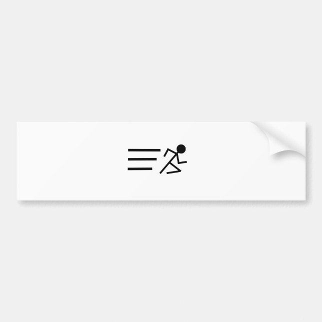 Adesivo Para Carro Stickman de funcionamento (Frente)