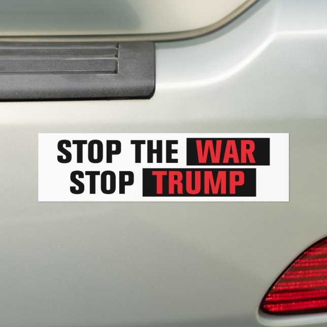Adesivo Para Carro Stop The War Stop Trump Anti-War (No carro)