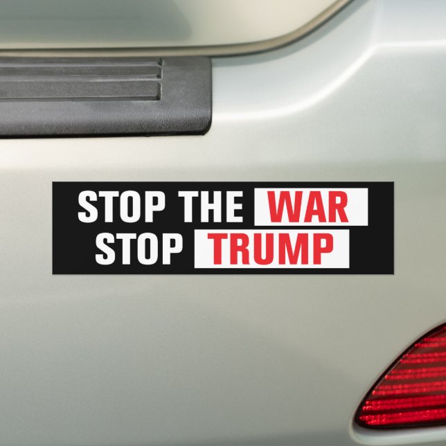 Adesivo Para Carro Stop The War Stop Trump Anti-War (No carro)
