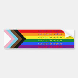 Adesivo Para Carro Stories Matter Gay Pride Intersection Rainbow Flag