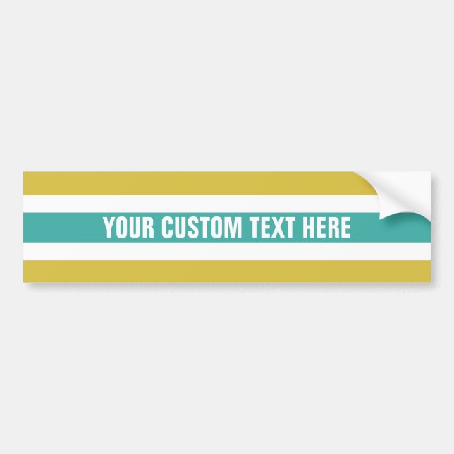 Adesivo Para Carro Stripes Pattere para-choques personalizado (Frente)