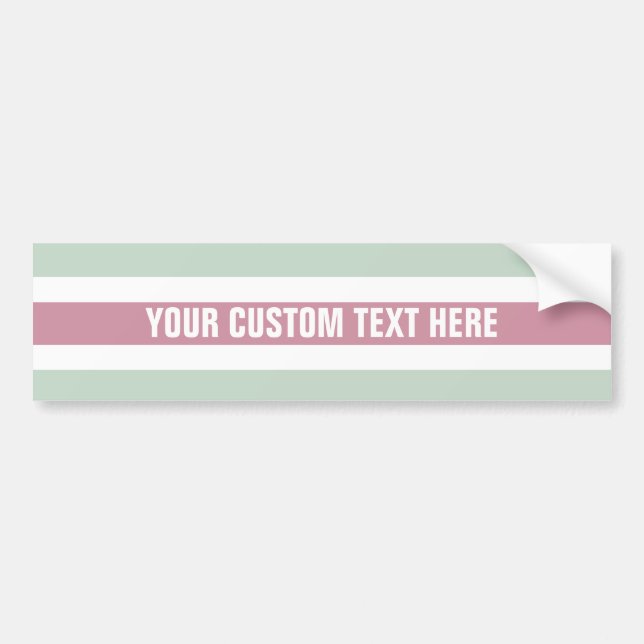 Adesivo Para Carro Stripes Pattere para-choques personalizado (Frente)