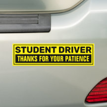 Student Driver Thanks For Your Patience