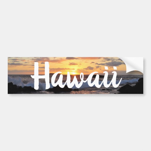 Adesivo Para Carro Stunning Maui Sunset Hawaii (Frente)