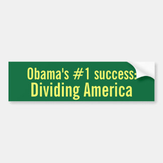 Adesivo Para Carro Sucesso do #1 de Obama: Dividindo América