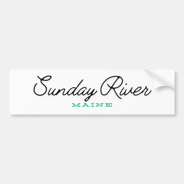 Adesivo Para Carro Sunday River Maine (Frente)