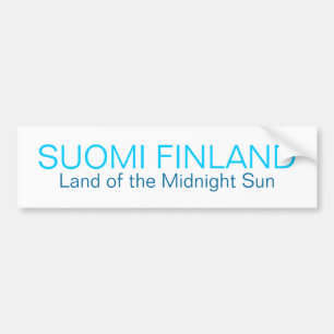 Adesivo Para Carro SUOMI FINLANDIA, terra da WTI do pára-choque de