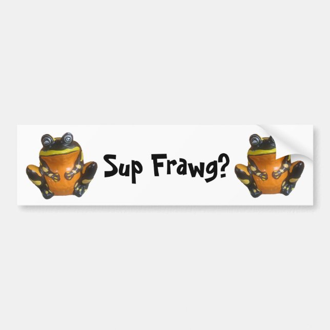 Adesivo Para Carro Sup Frawg? (Frente)