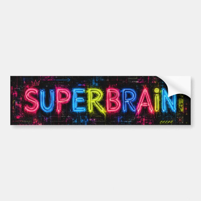 Adesivo Para Carro Superbrain AI (Frente)