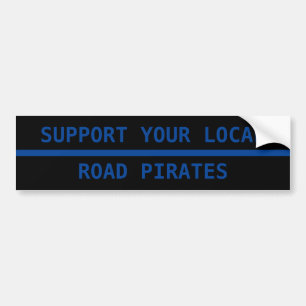 Adesivo Para Carro Suportar os Piratas de Estradas locais