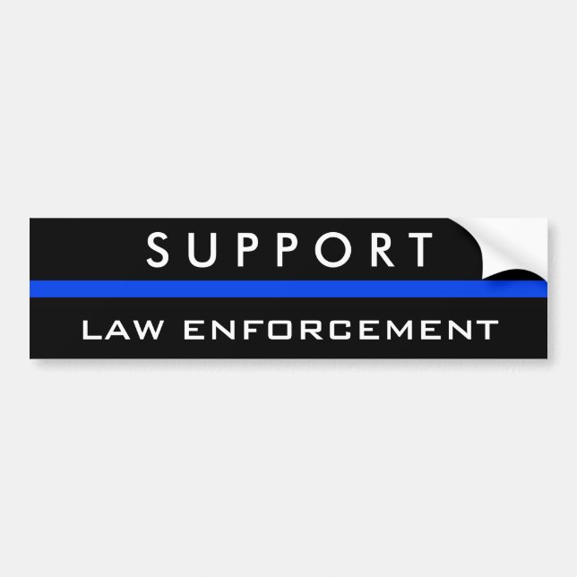 Adesivo Para Carro SUPPORT LAW ENFORCEMENT Bumper Sticker (Frente)