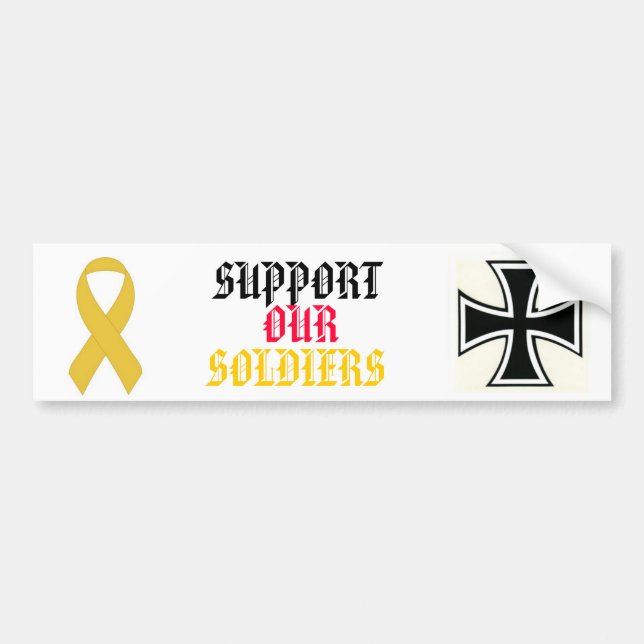 ADESIVO PARA CARRO SUPPORT OUR SOLDIERS (Frente)