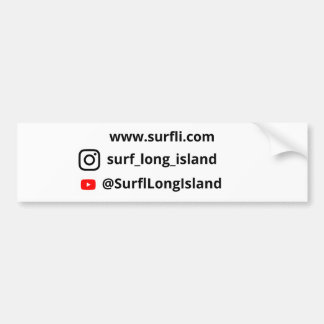 Adesivo Para Carro Surf Long Island Car Bumper Sticker