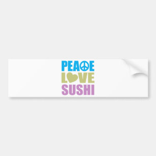 Adesivo Para Carro Sushi do amor da paz