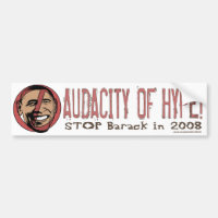 Sustos de Obama mim autocolante no vidro traseiro