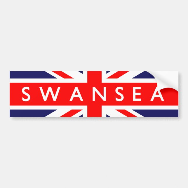 Adesivo Para Carro Swansea UK Flag (Frente)