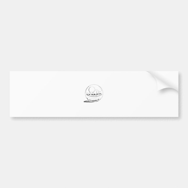 Adesivo Para Carro Sydney num globo de vidro (Frente)