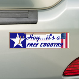 Adesivo Para Carro T é para Trump Ei É um país livre