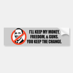 Adesivo Para Carro T-shirt de Anti-Obama - você mantem a cópia da