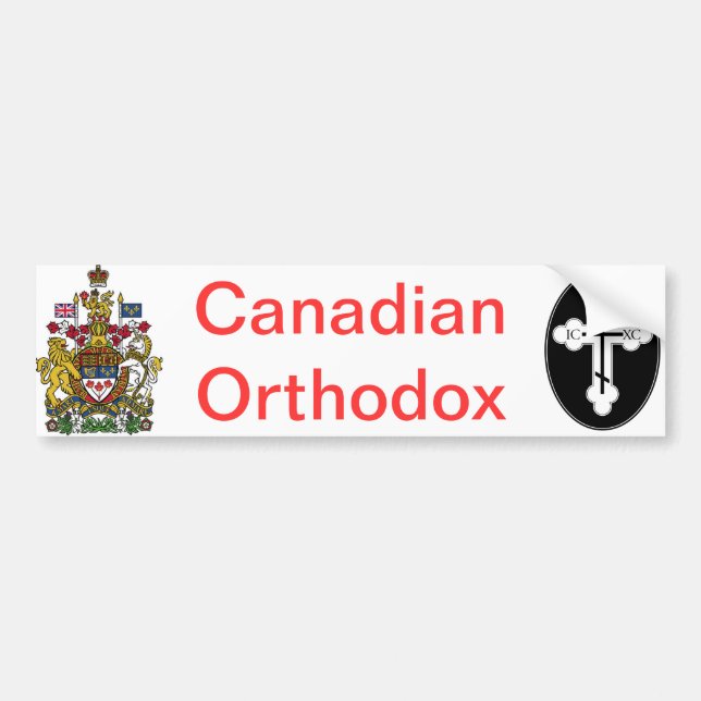 Adesivo Para Carro T-shirt ortodoxos canadenses e mais… (Frente)