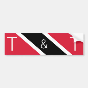 Adesivo Para Carro T & T - Trinidad e Tobago