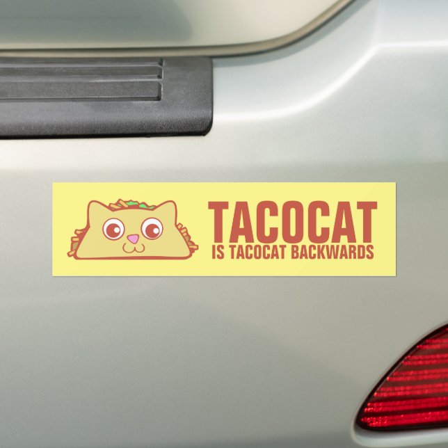 Adesivo Para Carro Tacocat para trás II Bumper Sticker (No carro)