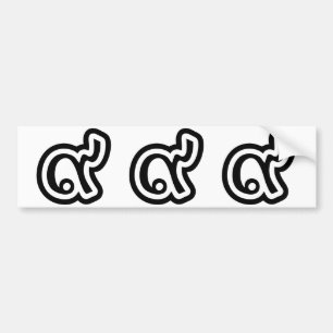 Adesivo Para Carro Tailândia Lucky Número 9 / Nove / ๙ (Gao/Kao) Tail