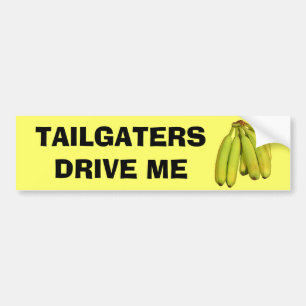 Adesivo Para Carro Tailgaters conduz-me bananas