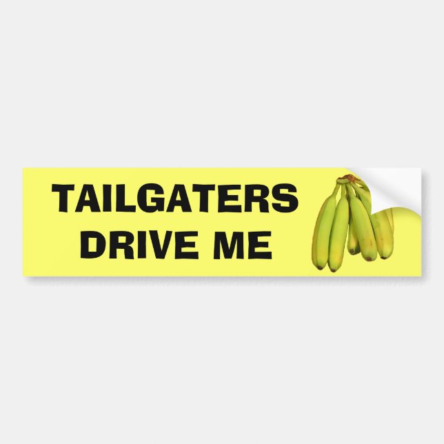 Adesivo Para Carro Tailgaters conduz-me bananas (Frente)