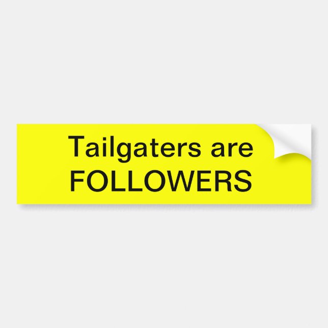 Adesivo Para Carro Tailgaters é SEGUIDORES (Frente)