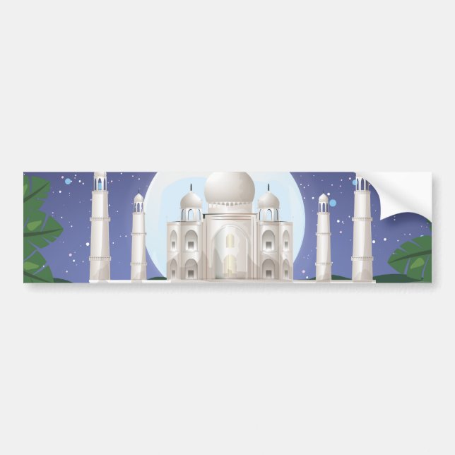 Adesivo Para Carro taj mahal (Frente)
