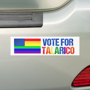 Adesivo Para Carro Talarico Bandeira Americana Arco-íris Eleição