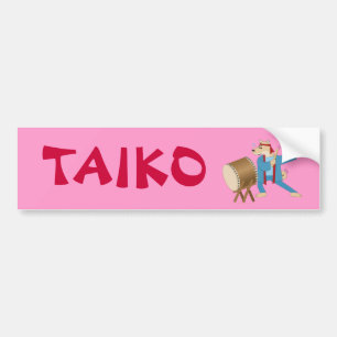Adesivo Para Carro Tambor de Taiko Drummer