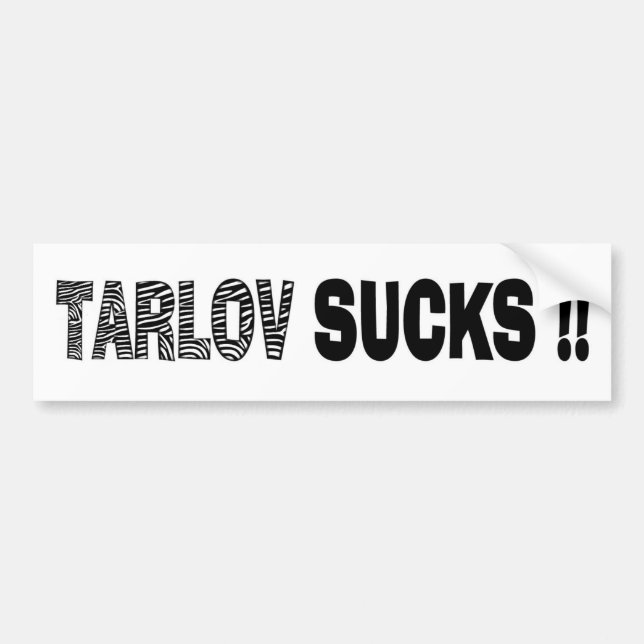 ADESIVO PARA CARRO TARLOV SUCKS (Frente)