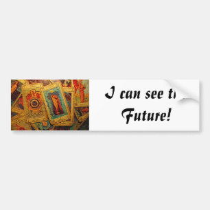 Adesivo Para Carro Tarot: Eu posso ver o autocolante no vidro