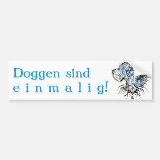 Adesivo Para Carro Tatuagem de Dogue Alemão