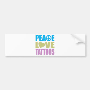 Adesivo Para Carro Tatuagens do amor da paz