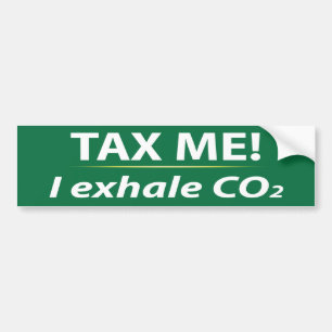 Adesivo Para Carro Taxe-me: Eu expiro o CO2